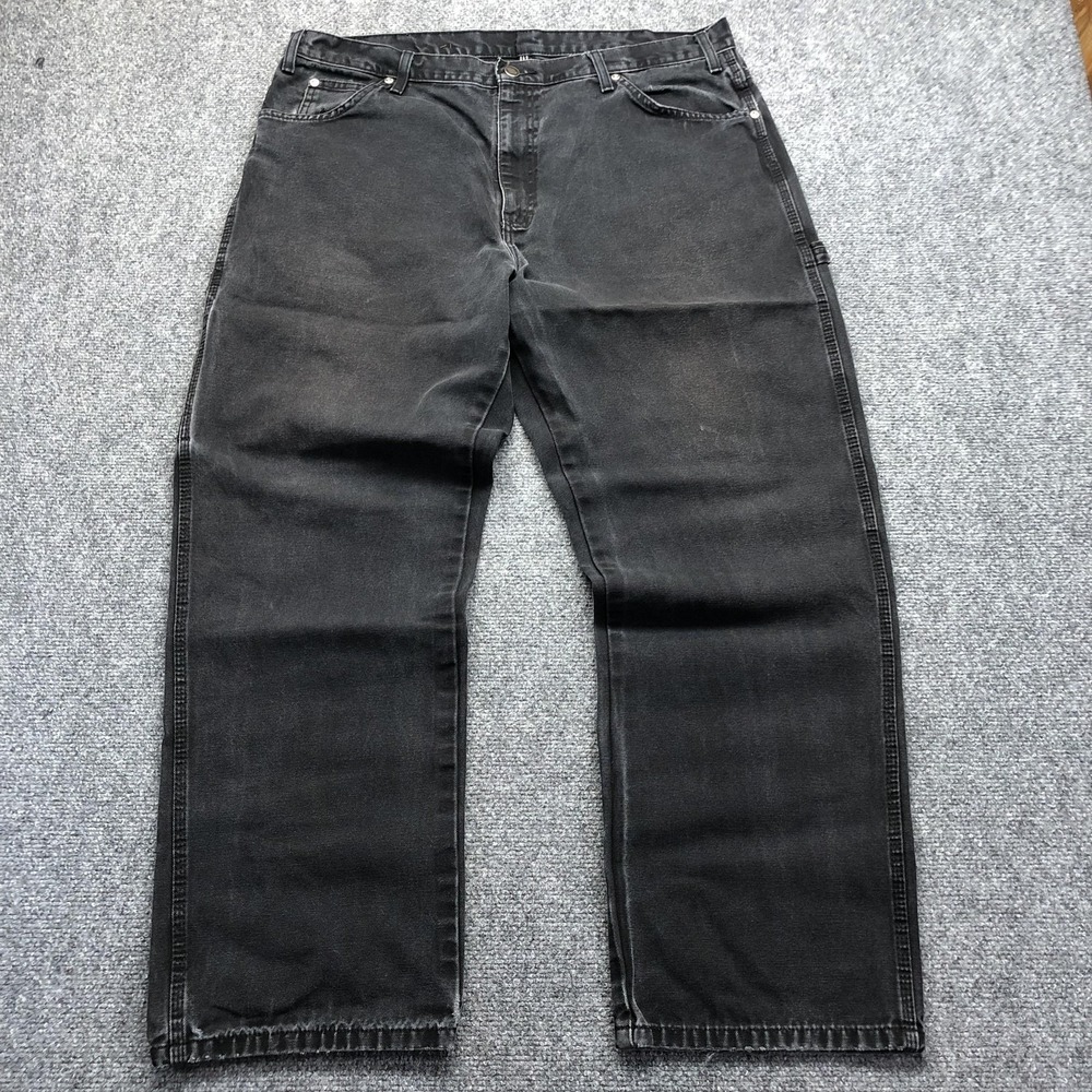 Dickies Jeans Mens 38x30 Black Charcoal Wash  Carpenter Denim